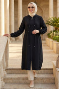 Hooded Black Modest Cape 15471S