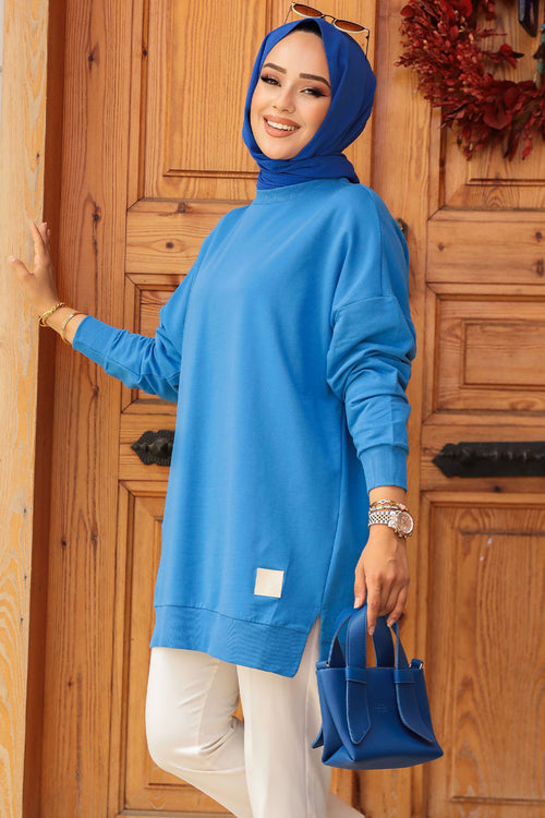 Blue Modest Tunic 30644M - side